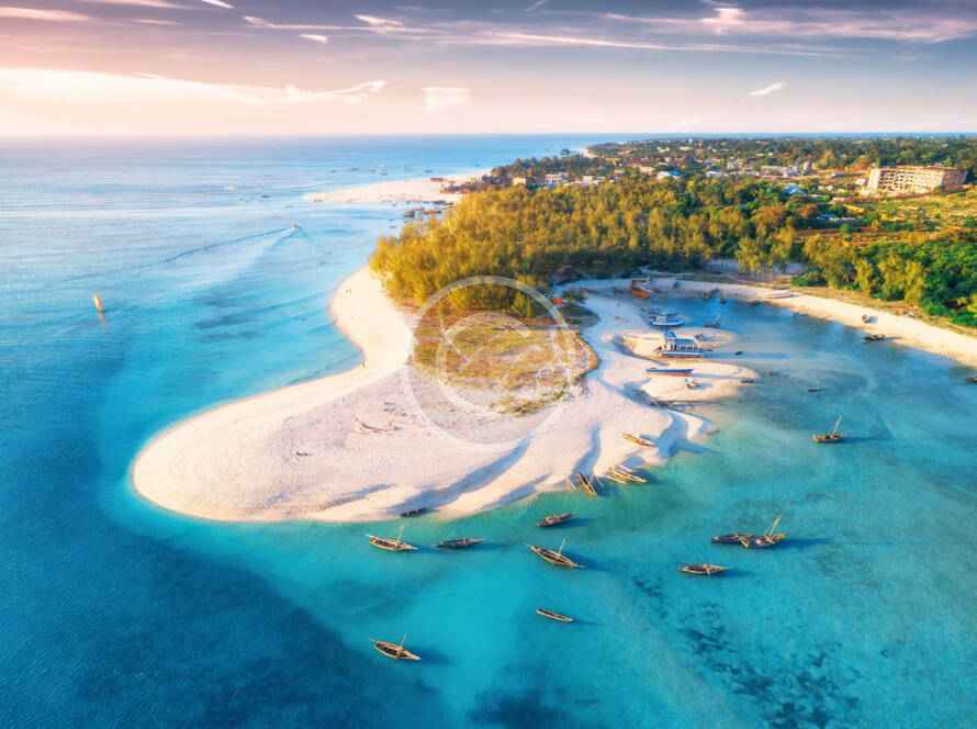 A beautiful beach with a lot of water