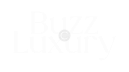 A black and white logo for buzz & luxury.