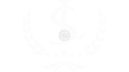 A black and white image of the logo for the medical school.